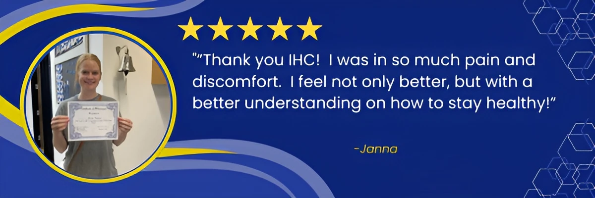 Mesa AZ chiropractic patient review for pain relief and wellness